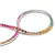 Conjunto Riviera Colar e Pulseira em Zircônia 45cm Prata 950 - loja online