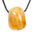 Colar Difusor Pedra Hematoide Amarelo Rolado Aromaterapia