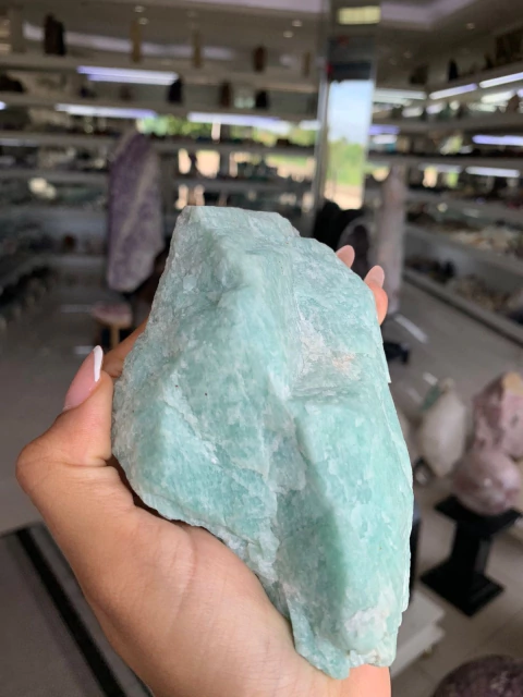 Amazonita Paraíba Pedra Bruta de Garimpo Natural OFERTA DO DIA