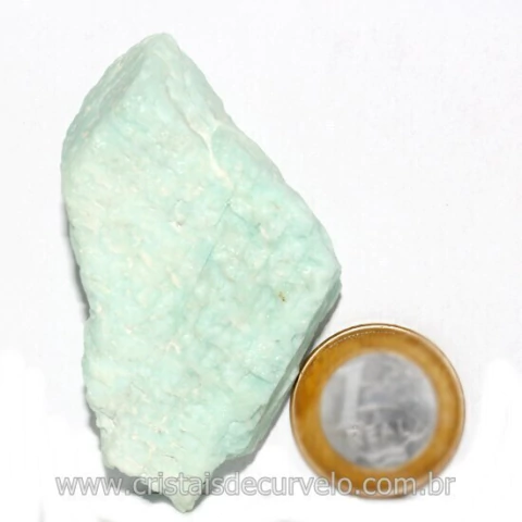 Amazonita Verde Comum Bruto da Família Feldspato Cod 126217