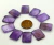 10 Retangulo Cabochao pra Pingente Pedra Ametista Lapidado Calibrado 15 x 20 MM