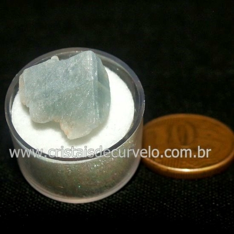 Calcita Azul do Mexico no Estojo Pedra Natural Cod 126647