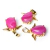 Colar Gota Alada com Pedra Agata Rosa Natural Banho Dourado na internet