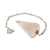 03 Pêndulo Quartzo Rosa Pedra Natural Lapidação Facetado Atacado - comprar online