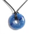Colar Pedra Pi ou Cristal Donut Pedra Quartzo Azul Natural