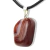 Colar Pedrinha Cornalina Pedra Rolado Natural Pino Prateado