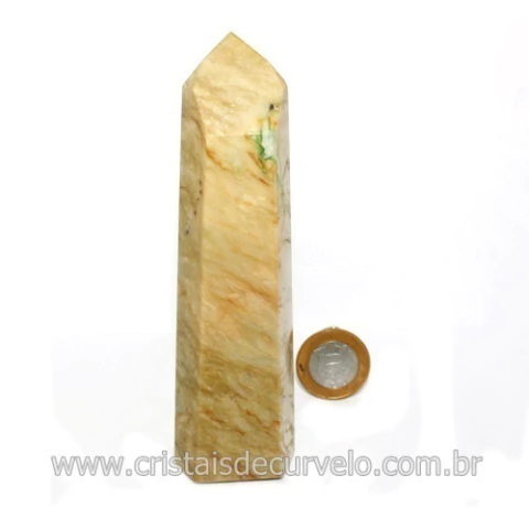 Ponta Nefrita Lapidado Pedra Natural de Garimpo Cod 119364