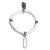 Pulseira Nlux Purpurita e Pontinha Cristal Cura Espiritual - Distribuidora CristaisdeCurvelo