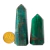 01 Ponta Aventurina Verde Natural 25 a 50g 5 a 7cm Classe A - Distribuidora CristaisdeCurvelo