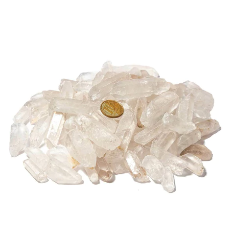 01 Kg Cristais Quartzo Pequenos Para Montagem de Orgonite