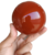 Esfera Jaspe Vermelho Pedra Natural de Garimpo 1kg 9,1cm