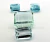 Conjunto Brinco Pingente e Anel Gema Topazio Azul Cod GT3451 - comprar online