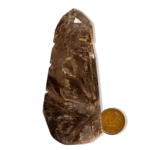 Ponta Elestial Pedra Natural 9 a 10cm 120 a 200g Tipo B