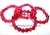 Pulseira Bolinha Pedra Agata Rosa Rolada Fio Silicone PB7197