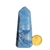 Kit 04 Ponta Quartzo Azul Sextavado e Lapidado Vibrador - Distribuidora CristaisdeCurvelo