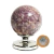 Esfera Lepidolita Roxa com Moscovita Incrustada Cod 132688