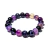 Pulseira Bolinha Pedra Agata Lilas Rolada Fio Silicone PB3706 on internet