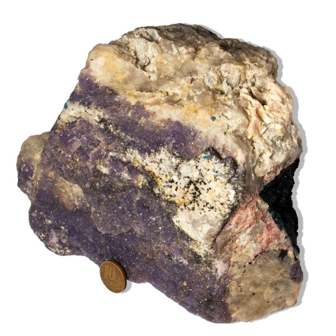 Lepidolita Mica com Turmalina Rosa e Preta no Feldspato