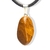Colar Pedrinha Jaspe Amarelo Natural Pino Prateado na internet