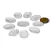 10 Cabochao Oval pra Pingente Pedra Cristal Opalado Lapidado Calibrado 18 x 25mm