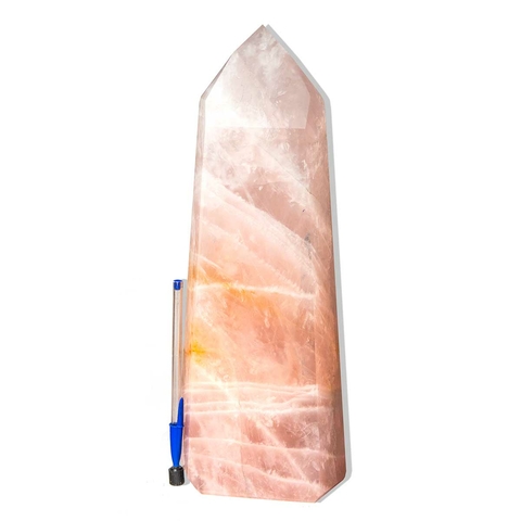Ponta Quartzo Rosa Lapidado 6,5 a 7Kg 35 a 37cm Classe B