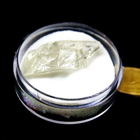 Espodumena Verde Fonte Litio Pedra Natural No Estojo 135955