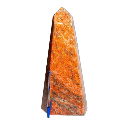 Ponta Calcita Laranja Pedra Natural 34,5cm 5,5kg Classe B
