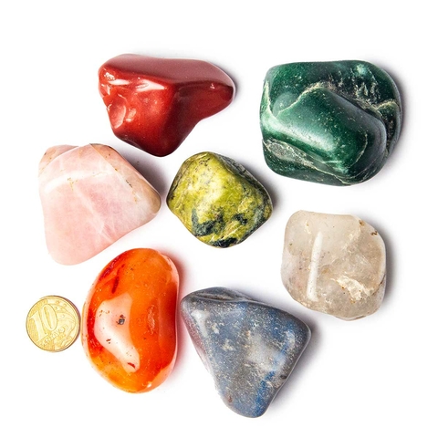 Kit 7 Pedras De Seixo Pedras Mista Lapidado Para Massagem Terapias Quentes e Frias