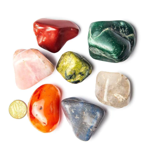 Kit 7 Pedras De Seixo Pedras Mista Lapidado Para Massagem Terapias Quentes e Frias