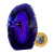 01 Geodo de Ágata Lilás 150 a 200g 7 a 12cm Classe B