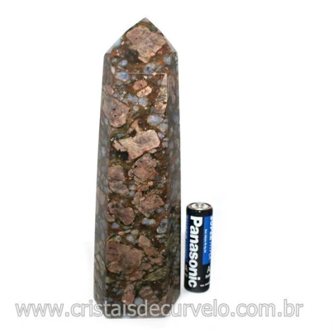 Ponta Riolita Lava Vulcanica Lapidada Sextavado Cod 128783