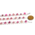 Pulseira Margarida Pedra Agata Rosa Natural Rolada Prateado - loja online