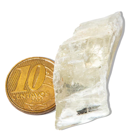 Espodumena Verde 13 a 17g Fonte Lítio Natural Bruta Tipo A