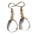 Imagem do Conjunto Anel Brinco E Pingente Cristal Natural Banho Ouro