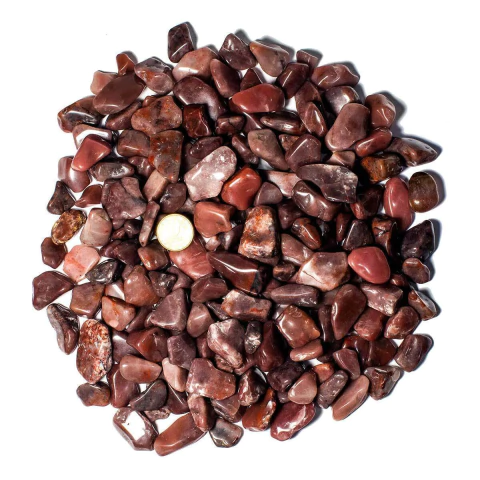 1 kg Aragonita Roxa Rolado Pedra Natural P 10 a 20mm Tipo B