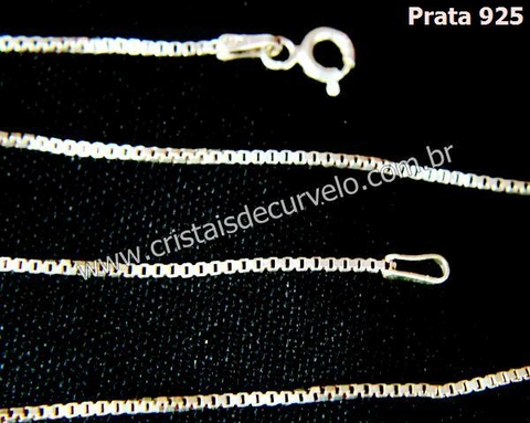 10 Cordão ou Correntinha Veneziana PRATA 925 ATACADO 45CM