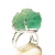 Anel Pedra Fluorita Verde Bruto Natural Ajustável Prata 950 - comprar online