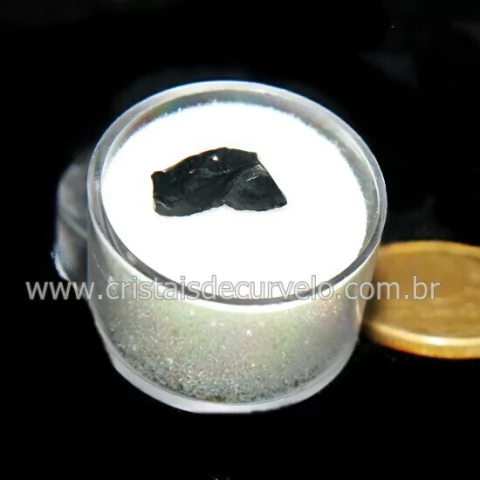 Azeviche ou Linhito No Estojo Ambar Negro Organico Cod 135936