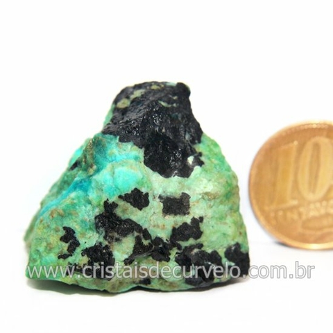 Crisocola Bruto Natural Pedra Nativa do Cobre Cod 129837