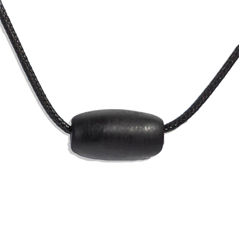 Barril Furado Longitudinal Pedra Basalto 20mm Tipo B