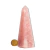 Obelisco Quartzo Rosa Lapidado 400 a 500g 14 a 16cm Classe B
