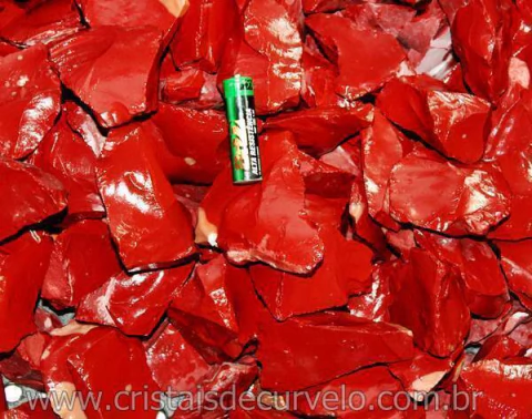 3kg Cascalho Jaspe Vermelho Bruto Para Orgonite Classe A