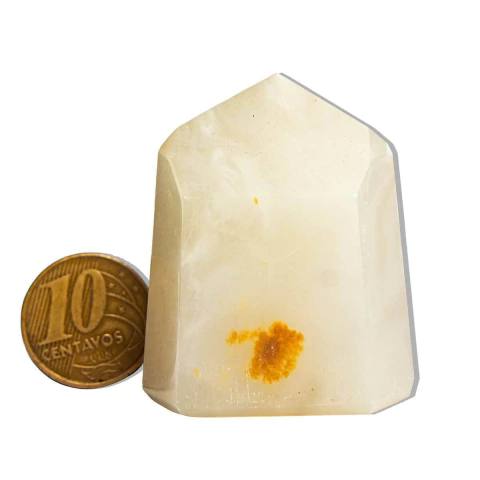 Ponta Alabastro Pedra Natural 40 a 50mm Média 80g Tipo A