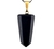 03 Pingente Pontinha Quartzo Preto Pedra Natural Pino e Presilha Dourado Atacado