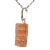 Colar Pedrinha Topazio Imperial Bruto Natural Pino Prata 950 - comprar online