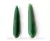 4 Pares Gota Longa pra Pingente ou Brinco Pedra Quartzo Verde Lapidado 35 x 8 mm