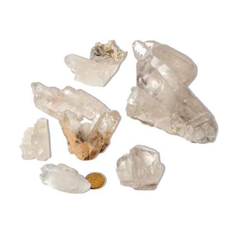 1 Kg Drusa De Cristal Hialino Ou Pinha Quartzo Natural Bruto