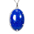Colar Cabochão Oval Lapis Lazuli Montagem Garra Prata 950 - Distribuidora CristaisdeCurvelo