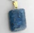 Colar Lamina Cianita Azul Mineral Natural Pino Dourado on internet