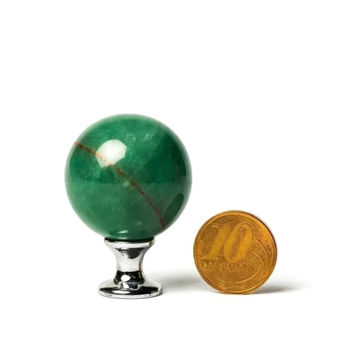 01 Esfera Quartzo Verde Natural 3 a 5cm 50 a 100g Tipo B